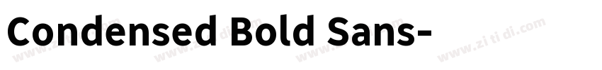 Condensed Bold Sans字体转换 Condensed Bold Sans字体转换